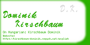 dominik kirschbaum business card